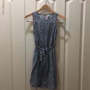 Old Navy Blue Floral Cotton Dress